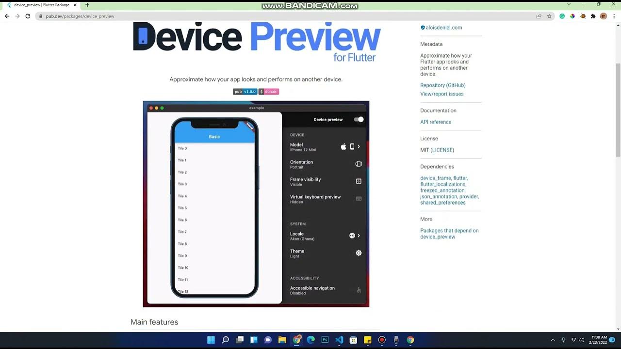 How to install device preview package in flutter - YouTube