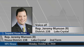 2020 Fifth Special Session: House Floor Session - Day 1/part 2  10/12/20