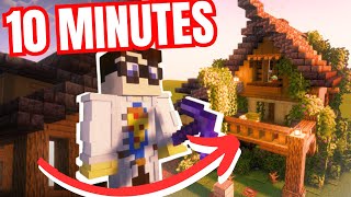 Timed Pass-The-Build In Minecraft! (10 Minutes ONLY!)