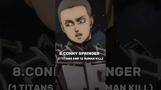 Top 10 Scout Regiment Members With The Most Kills , Ranked Attack On An