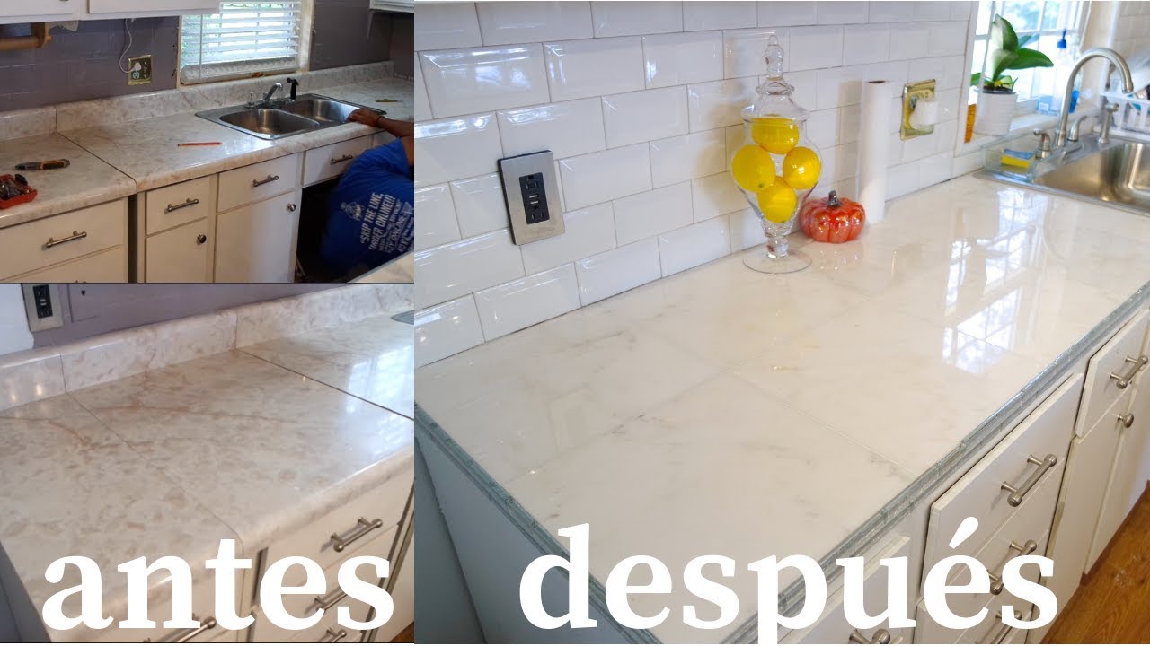 DIY BARRA/ENCIMERA DE MARMOL PARA COCINA REMODELA TU COCINA CON