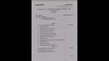 #BCA 5th Semester #Net Using Question Paper March/April:-2023