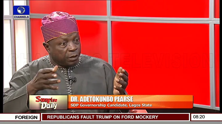 2019: SDP's Pearce Vows Lagos Takeover, Shades PDP, APC, Tinubu, Ambode Pt.4 |Sunrise Daily|