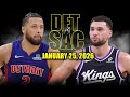 Detroit Pistons Vs Sacramento Kings Full Game Highlights January 25 2026 NBA Season 