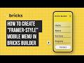 How to Create a Framer-Style Mobile Menu Animation in Bricks Builder Using Interactions