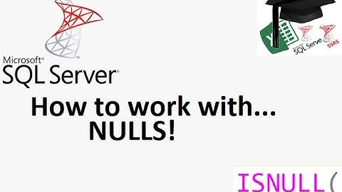 MS SQL tutorial on ISNULL and COALESCE