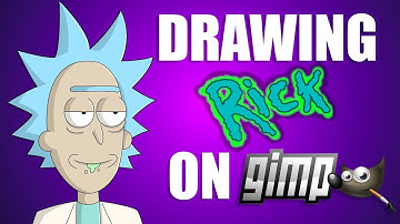 Rick Speed Drawing Using Paths Tool (GIMP)
