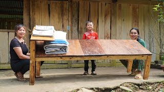 Make a new wooden bed for your son, farm life, SURVIVAL ALONE