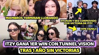 ITZY REAFFIRMS HER POWER BY WINNING HER 1ST WIN WITH TUNNEL VISION + JYP FAMILY MOVED BY THE VICTORY