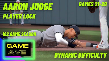 Aaron Judge Player Lock | Game 21-28 | 162 Game Season | Dynamic Difficulty