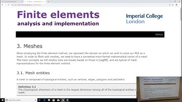 Finite element tutorial 3: meshes