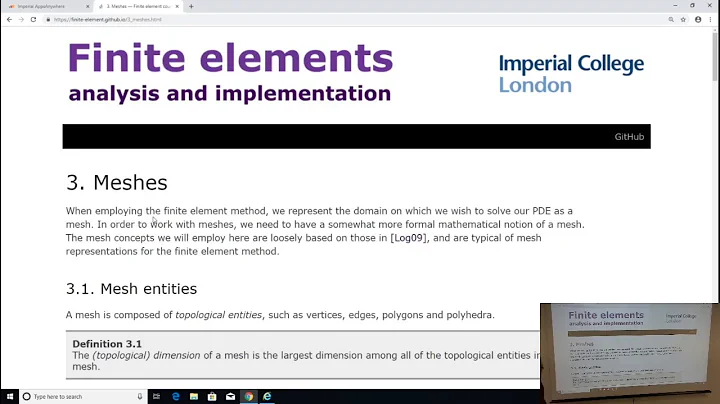 Finite element tutorial 3: meshes