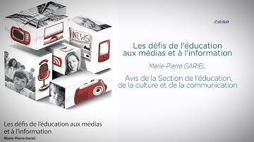 Les défis de l’éducation aux médias et à l’information - cese