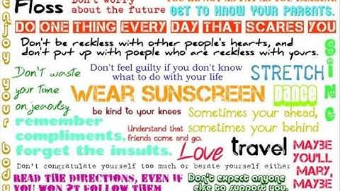 Thumbnail of Baz Luhrmann feat Quindon Tarver - (Everybodys Free To Wear) Sunscreen (Full Version)