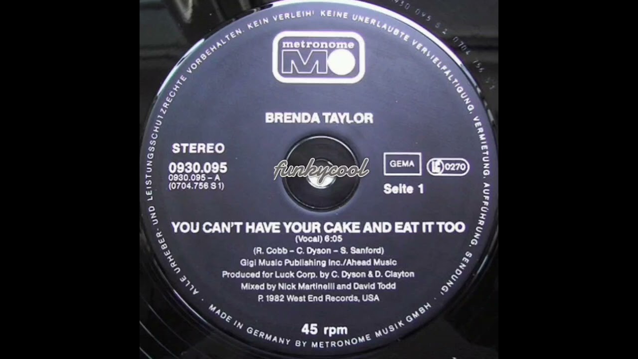 Brenda Taylor You Can t Have Your Cake And Eat It Too YouTube Brenda Taylor You Can t Have Your Cake And Eat It Too YouTube