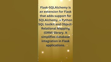 Flask-SQLAlchemy: Flask Database Integration