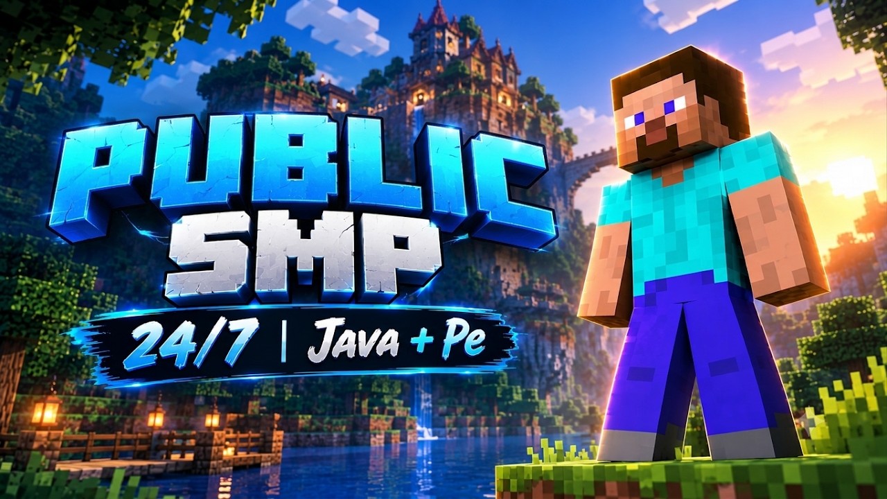 🔴Live 24/7 Free Cracked Java + Pe Public Smp Live Minecraft Live # ...