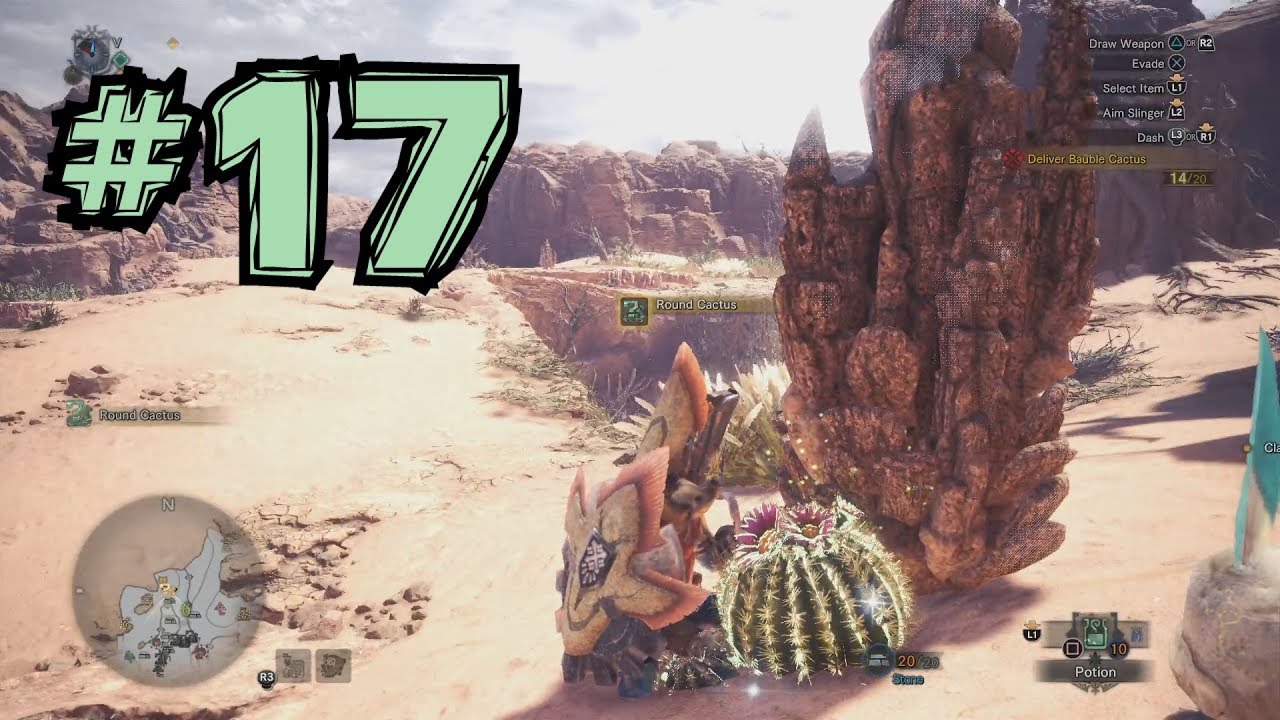 Prickly Predicament ★3 OQ / Bauble Cactus (Monster Hunter World Walkthrough #17)