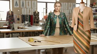 How to Draft an Elegant Jacket & Dress Pattern | Step by Step