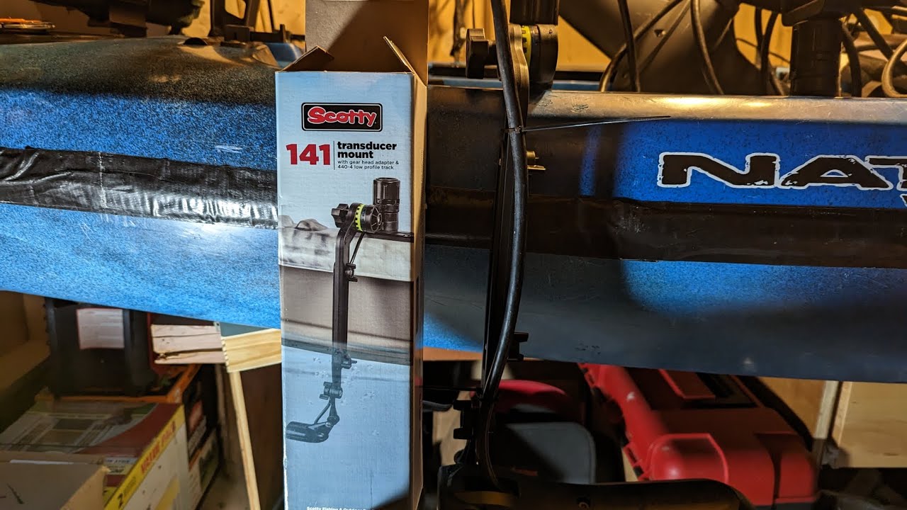 Can Scotty 141 transducer mount hold a big Raymarine 3d transducer on a kayak (2 of 2)? YouTube