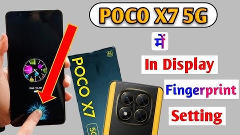Poco X7 5g in display fingerprint Setting | poco x7 display fingerprint lock in poco x7 5g #Pocox7