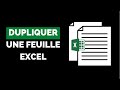 Comment dupliquer un feuille excel 