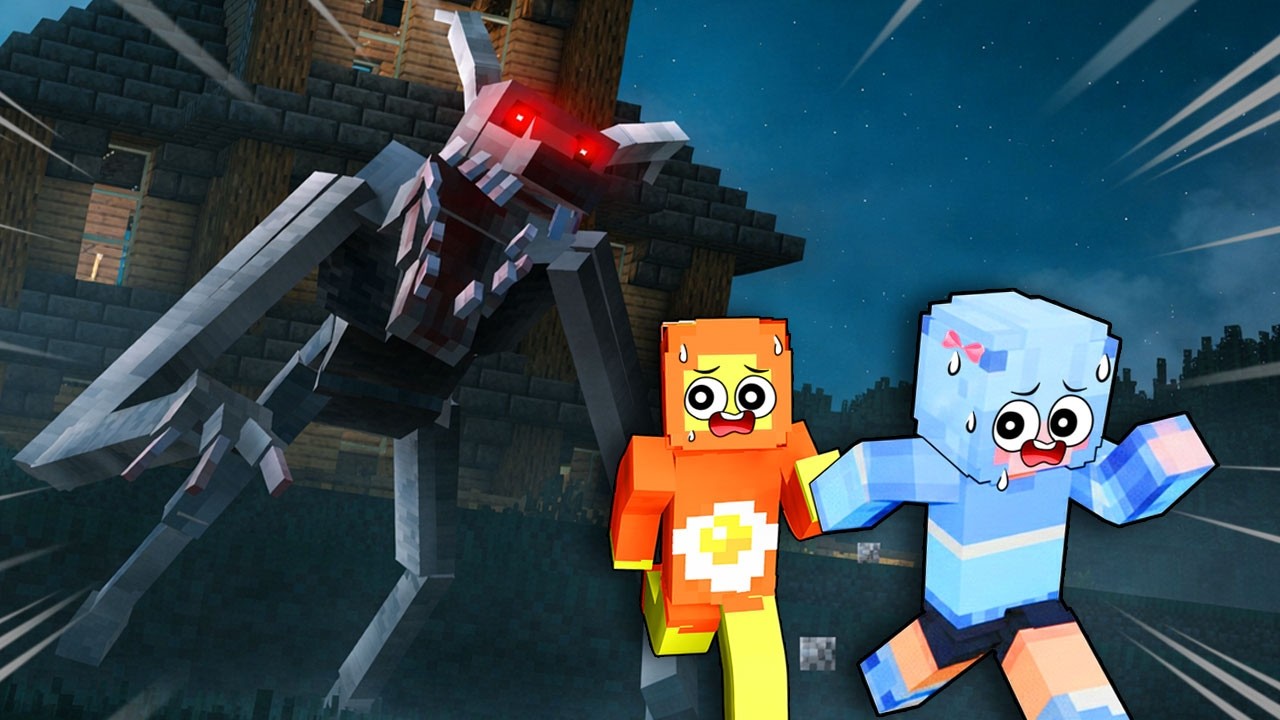 หนีตายแพะปีศาจกลางหุบเขาหิมะ! พวกเราโดน THE GOAT MAN ไล่ล่า ใน มายคราฟ !!!