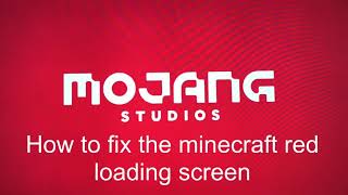 How to fix the Minecraft red loading screen (RSOD)