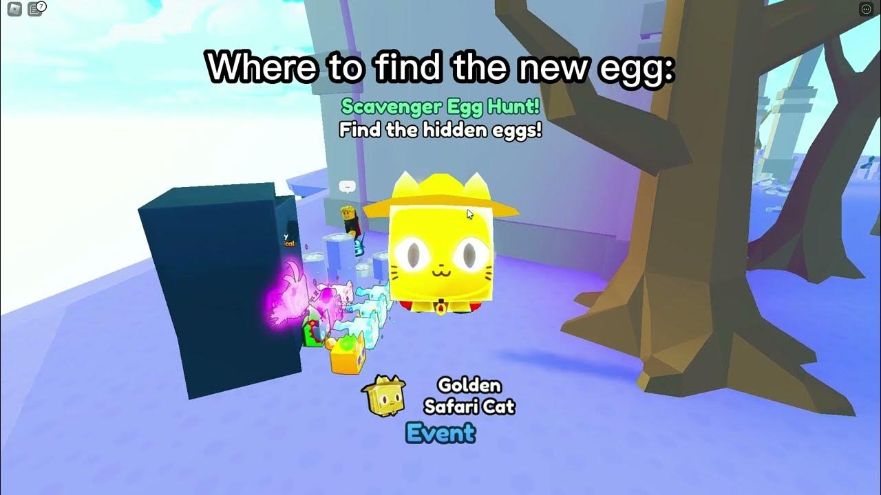 Where is the new hidden Egg for the Scavenger Hunt on Pet Simulator X Roblox YouTube