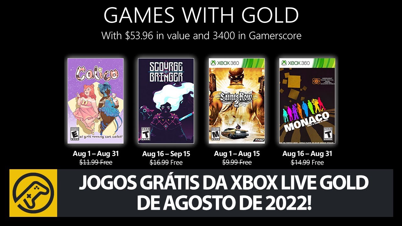 Jogos GRÁTIS Xbox LIVE GOLD de Setembro 2016 (Xbox 360 / Xbox ONE