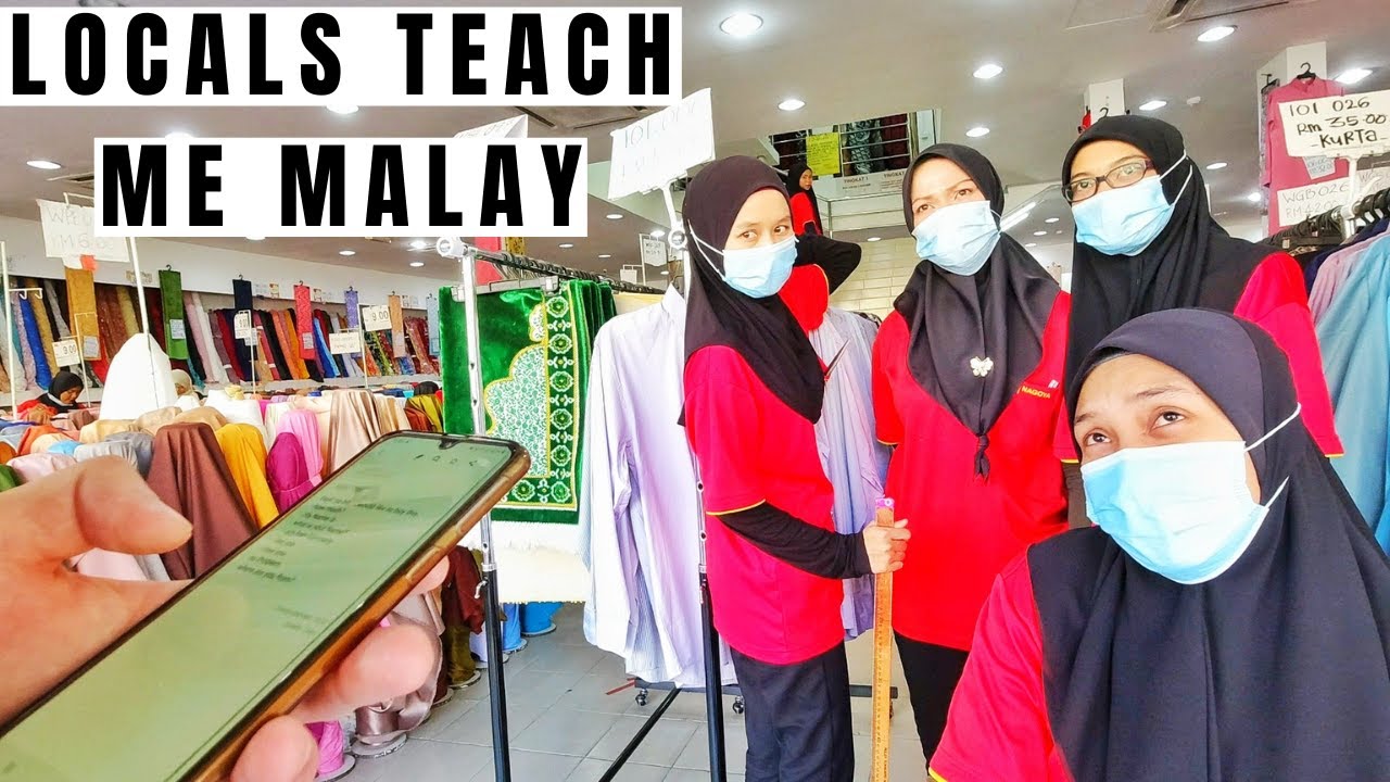 Locals help foreigner to speak Malay - Traveling Malaysia Episode 49