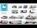 Silver vehicles collection tomica siku double decker bus horse ambulance