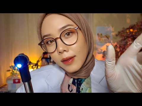 ASMR Dokter Gerbera Bersihkan Telingamu | Otoscope, Ear Exam, Medical Roleplay