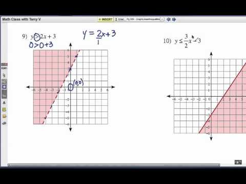 How To Graph Linear Inequalities Problem Set 3