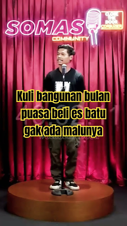 comika viral ini juara 1 di somasi | kuli bangunan gak ada malunya #standup  #somasi #short #lucu