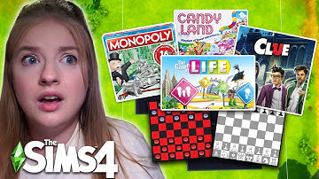 building a house in the sims but each room is a different board game