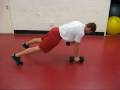 Quadruped alternating arm db row