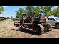 1929 Caterpillar SIXTY starting and pushing dirt