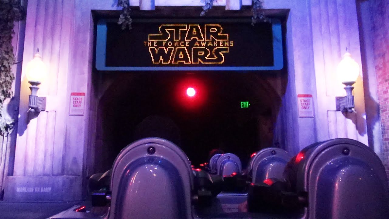 Star Wars Rock 'N' Roller Coaster at The Force Awakens Special Event, FULL  POV Multi Ride Experience 