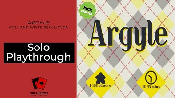 Solo Playthrough | Argyle (Roll and Write Revolution)