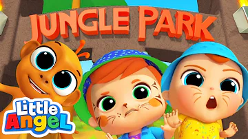 Let's Go Down to the Jungle Park|  Fun Animal Sing Along Songs by Little Angel Animals