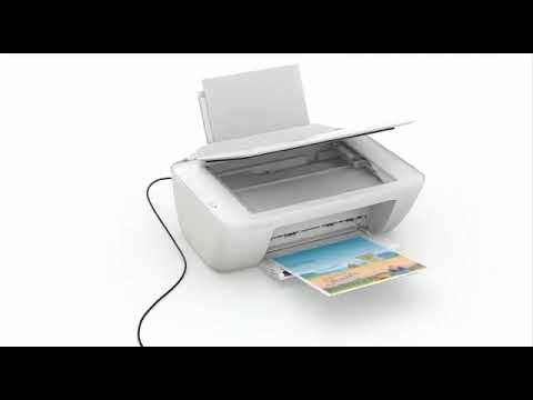 HP Deskjet 2320 All-in-One Printer - USB Printer - White