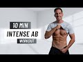 10 min intense ab workout  six pack abs at home no equipment