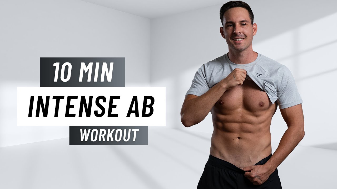 10 MIN INTENSE AB WORKOUT   Six Pack Abs At Home No Equipment