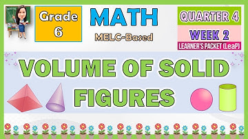 MATH 6 QUARTER 4 WEEK 2 | VOLUME OF SOLID FIGURES | MELC-BASED