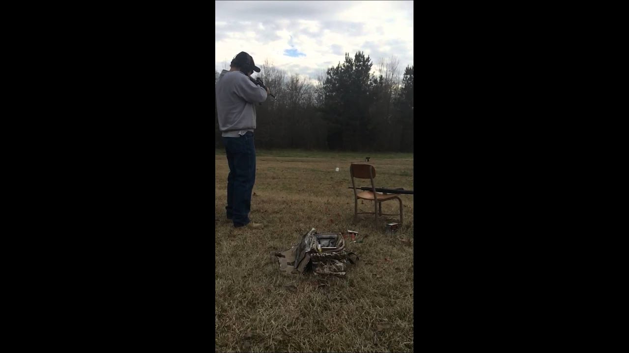 Tannerite explosion in the backyard