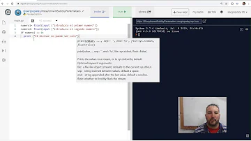 Como fazer divisão em Python?