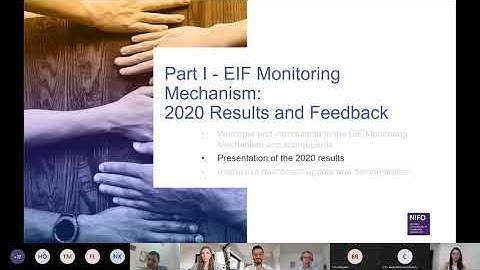 The EIF implementation in constant improvement, Webinar 15 June 2021
