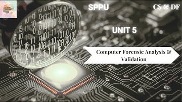 CSDF Unit 5 One Shot 🔥 Computer Forensics Analysis &  Validation| Endsem  2025 |  Be Computer