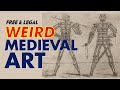 Free &amp; Legal WEIRD MEDIEVAL Illustrations - Public Domain Vintage Artwork